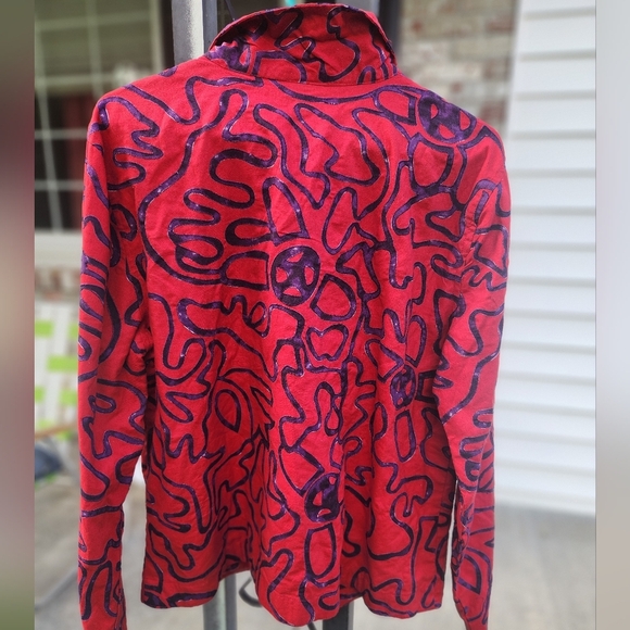 New With Tags Vintage Christopher Banks Women's Decorative Shirt, JACKET Shacket - Picture 2 of 14